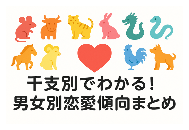 干支別　恋愛傾向　イメージ