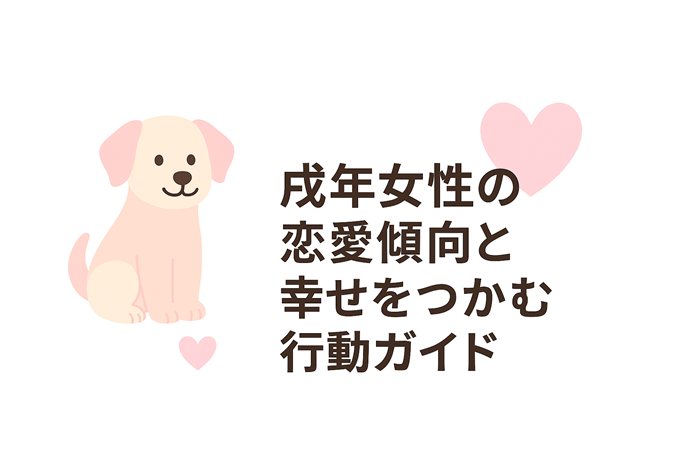 戌年（いぬ年）女性の恋愛傾向と幸せをつかむ行動ガイド　イメージ