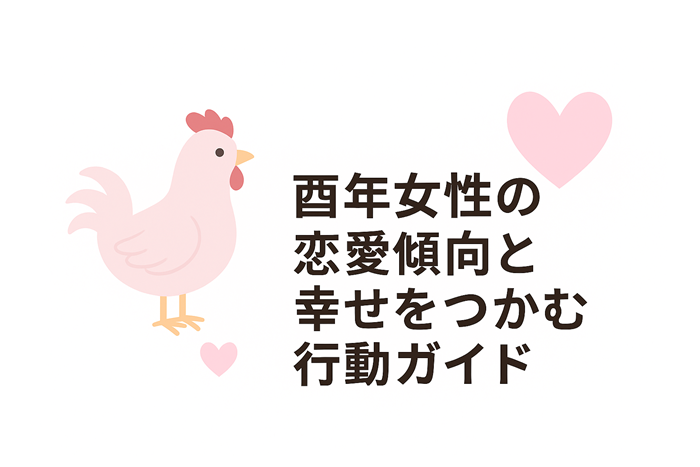酉年（とり年）女性の恋愛傾向と幸せをつかむ行動ガイド　イメージ